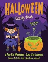 Halloween Activity Book for Kids Ages 4-8