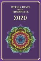 Weekly Diary With TimeSheets 2020