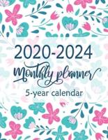 2020-2024 Monthly 5-Year Calendar Planner