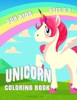 Unicorn Coloring Book Ages 4-8