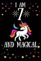 Unicorn Journal I Am 7 & Magical!