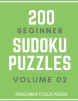 200 Beginner Sudoku Puzzles Volume 02
