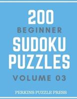 200 Beginner Sudoku Puzzles Volume 03