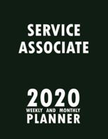 Service Associate 2020 Weekly and Monthly Planner