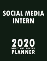 Social Media Intern 2020 Weekly and Monthly Planner