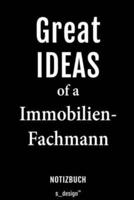 Notizbuch Für Immobilienfachmänner / Immobilienfachmann / Immobilienfachfrau