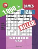 1,000 + Games Jigsaw Killer Sudoku 9X9