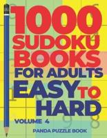 1000 Sudoku Books For Adults Easy To Hard - Volume 4
