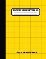 Graph Paper Notebook. 1 Inch Graph Paper