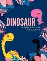 Dinosaur Coloring Book for Kids Age 4-8