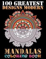100 Greatest Designs Modern Mandalas Coloring Book