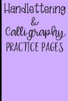 Handlettering & Calligraphy Practice Pages
