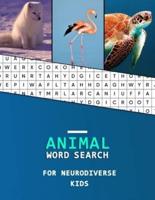 Animal Word Search For Neurodiverse Kids