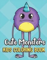 Cute Monsters Kids Coloring Book