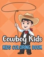 Cowboy Kids Kids Coloring Book