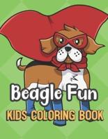 Beagle Fun Kids Coloring Book
