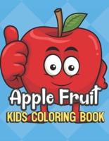 Apple Fruit Kids Coloring Book
