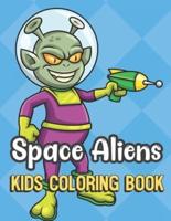 Space Aliens Kids Coloring Book