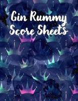 Gin Rummy Score Sheets