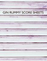 Gin Rummy Score Sheets