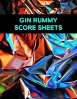 Gin Rummy Score Sheets
