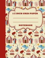 1/2 Inch Grid Paper Notebook