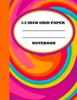 1/2 Inch Grid Paper Notebook