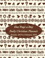 One Page A Day Daily Christian Planner