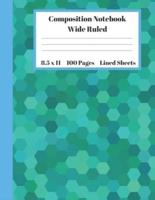 Composition Notebook Wide Ruled Lined Sheets