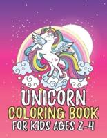 Unicorn Coloring Book for Kids Ages 2-4