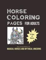 Horse Coloring Pages For Adults