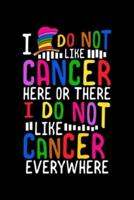 I Do Not Like Cancer Here or There I Do Not Like Cancer Everywhere