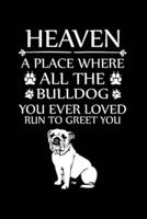 Heaven a Place Where All the Bulldog You Ever Loved Run to Greet You