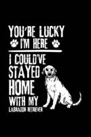 You're Lucky I'm Here I Could've Stayed Home With My Labrador Retriever