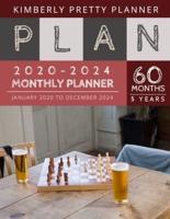 5 Year Monthly Planner 2020-2024