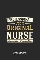 Professional Original Nurse Notebook of Passion and Vocation