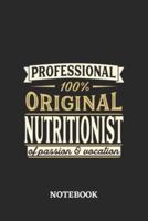 Professional Original Nutritionist Notebook of Passion and Vocation