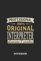 Professional Original Interpreter Notebook of Passion and Vocation
