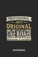 Professional Original Stage Manager Notebook of Passion and Vocation