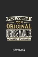 Professional Original Business Manager Notebook of Passion and Vocation