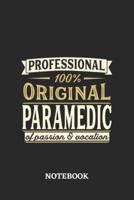 Professional Original Paramedic Notebook of Passion and Vocation