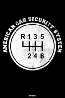 American Car Security System Notebook