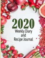 2020 Weekly Diary and Recipe Journal