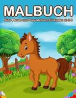 Malbuch Pferde ab 2 Jahre: Süße Pferde und Pony Malbuch für kinder ab 2-9