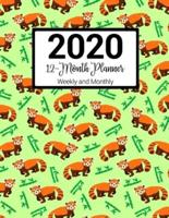 2020 12-Month Planner Weekly and Monthly