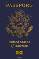 Passport United States of America Notebook