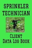 Sprinkler Technician Client Data Log Book