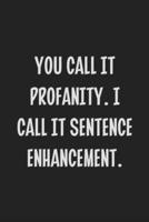 You Call It Profanity. I Call It Sentence Enhancement.