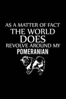 As a Matter of Fact the World Does Revolve Around My Pomeranian