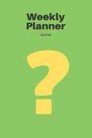 Weekly Planner Journal
